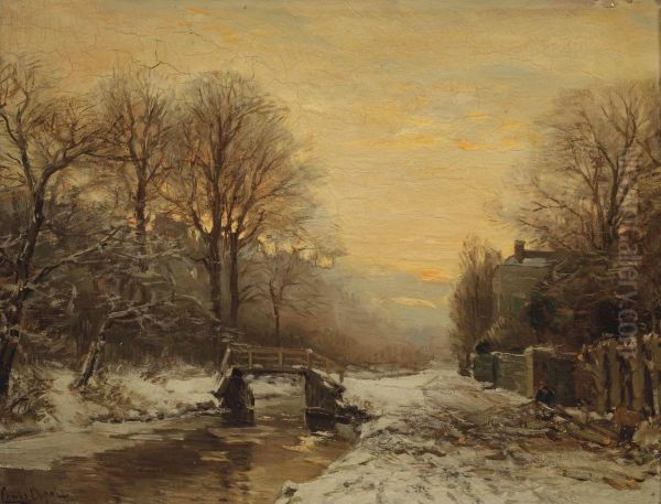 A Snow-covered Path Near The Haagse Bos, The Hague - view 1