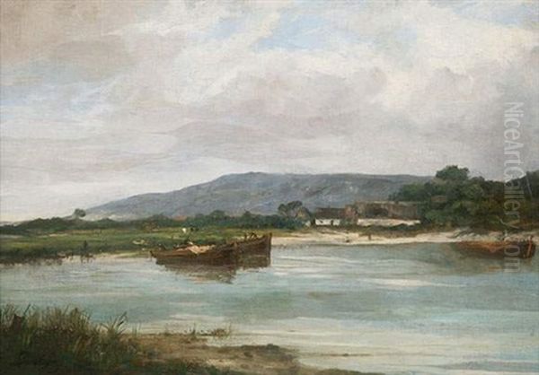 Barques Au Bord De L'etang - view 1