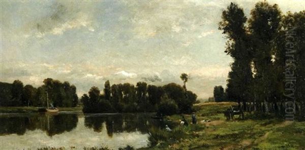 Lavandieres Au Bord De L'oise - view 1