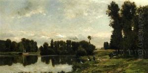 Lavandieres Au Bord De L'oise