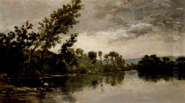 Les Lavandieres Au Bord De La Riviere - view 1