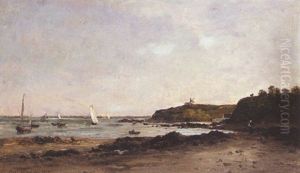 Bord De Mer Anime by Karl Pierre Daubigny