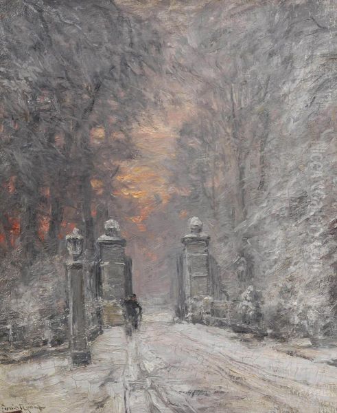By The Gate In Winter - view 1