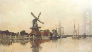 Moulin Au Soleil Couchant