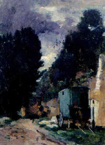 Wohnwagen In Nachtlicher Landschaft - view 1