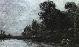 Lavandieres Au Bord De L'oise