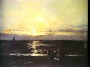 Coucher De Soleil Sur La Mer