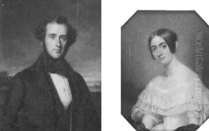 Portrait Of A Gentleman In Black Coat, Dark Blue Waistcoat, Matching Cravat And White Shirt Portrait Of A Gentleman In Black Coat, Dark Blue Waistcoat, Matching Cravat And White Shirt