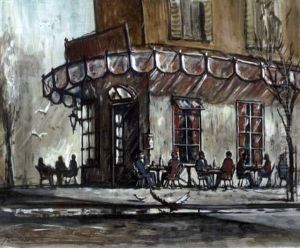 Paris Street Scene by Georg Daubner