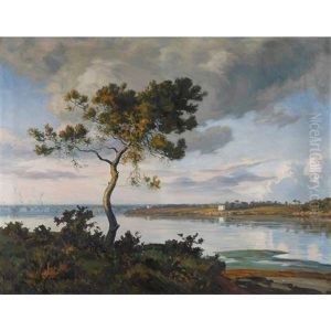 Le Soir (devant Concarneau) by Andre Eugene Dauchez