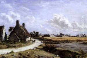 Les Chaumieres (the Meadow Paths) by Andre Eugene Dauchez