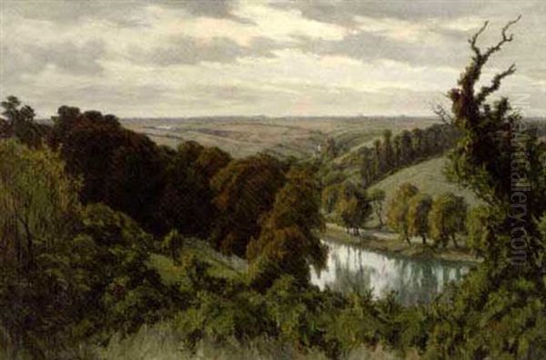 A River Through Wooded Pasture - view 1