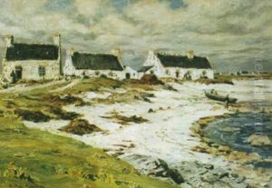 Chaumieres Pres De La Greve by Andre Eugene Dauchez