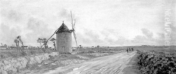 A Windmill In An Extensive Landscape - view 1