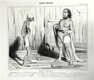 Chemin Creux En Bretagne by Honore Daumier