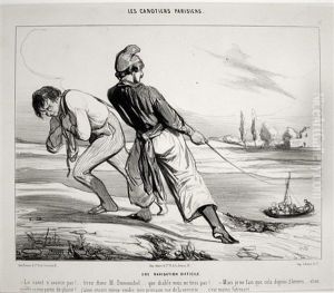 Chemin Creux En Bretagne by Honore Daumier