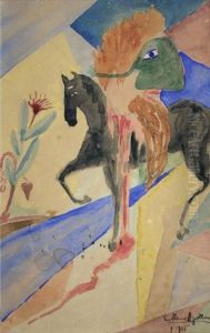 Autoportrait En Cavalier Masque Decapite by Guillaume Apollinaire