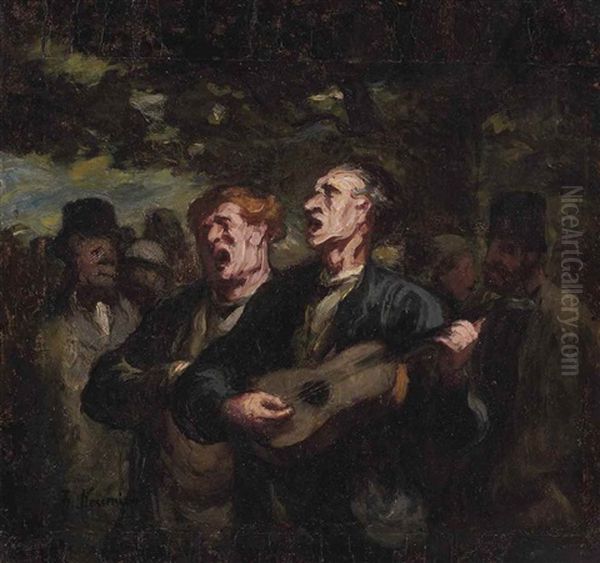 Chanteurs Ambulants ('buskers') - view 1