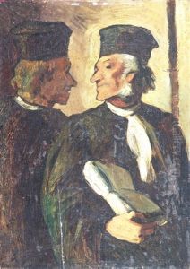 En El Juzgado by Honore Daumier