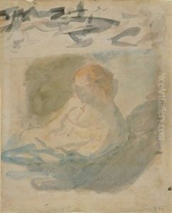 Etude D'une Femme Etendue by Honore Daumier