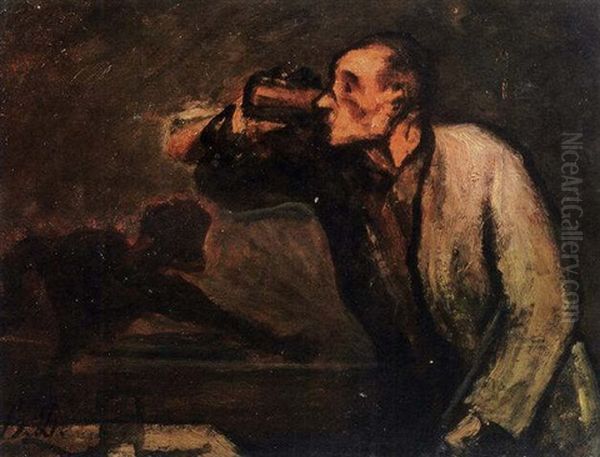 Joueurs De Billard (le Buveur) - view 1