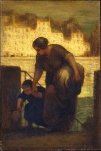 Die Wascherin by Honore Daumier