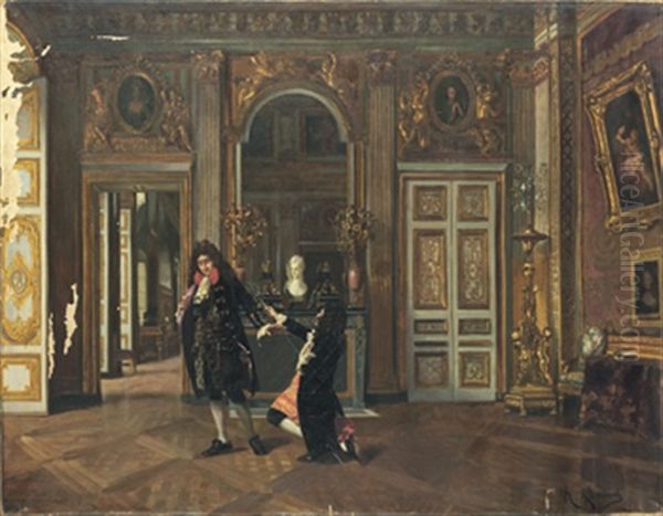 Rokokointerior Med Figurer - view 1