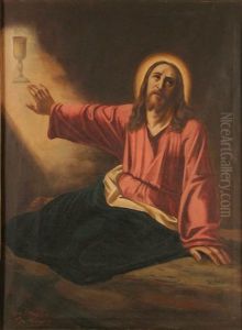 Christ In The Garden Of Gethsemane by Charles Dauphin