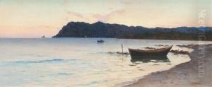 La Baie De Saint Mandrier by Eugene Baptiste Emile Dauphin