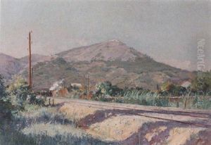 A Train In A Meditterranean Landscape