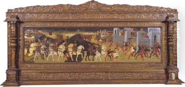 A Battle Before A Walled City, Perhaps The Siege Of Assisi - view 1