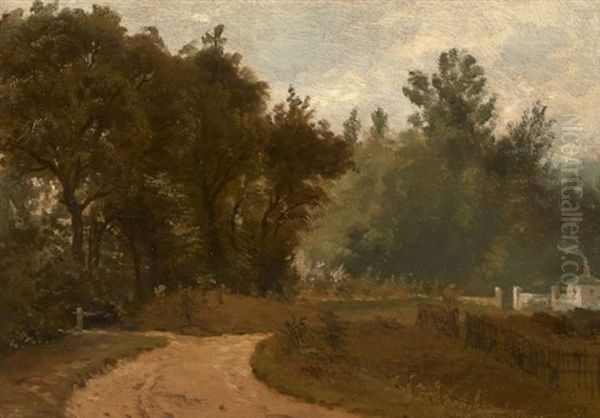Chemin En Lisiere De Foret A Garches - view 1