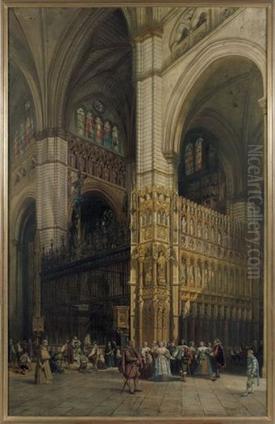 Interieur De La Cathedrale De Tolede - view 1