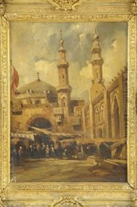Un Souk Pres De La Mosquee Al Hassan