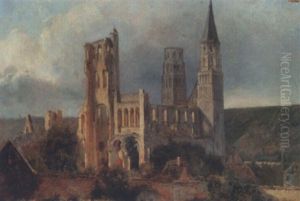 L'abbaye De Jumieges by Adrien Dauzats