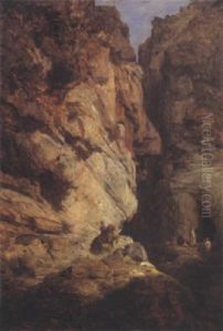 Le Passage Des Portes De Fer by Adrien Dauzats