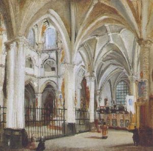 Cathedral Interior by Adrien Dauzats