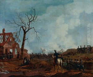 Battle Scene by Jean-Baptiste Davelooze