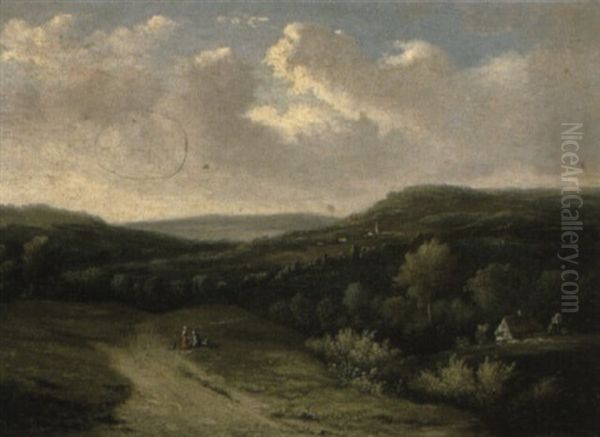 Figures In An Extensive Landscape - view 1
