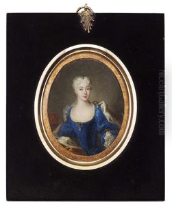 Portrait Miniature Of Maria Clementina Sobieska by Antonio David
