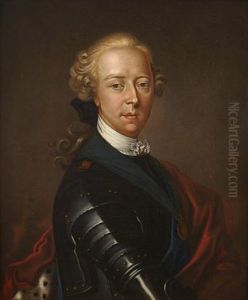 Portrait Of James Edward Francis Stuart The Old Pretender In Armour