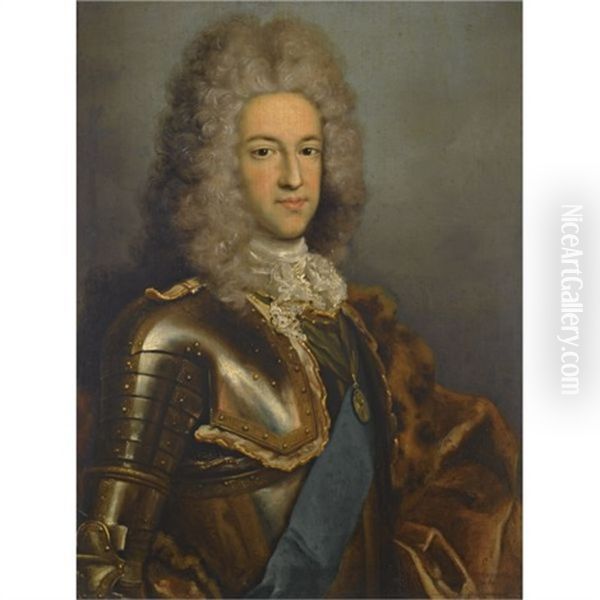 Portrait Of Prince James Edward Stuart, The Old Pretender, Wearing The Garter Sash - view 1