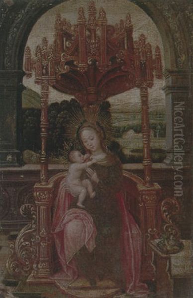 The Virgin And Child Enthroned - view 1