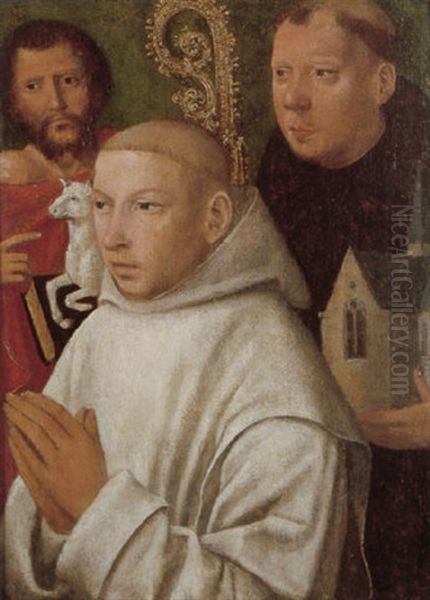 Saints John The Baptist And Benedict With A Monastic Donor - view 1