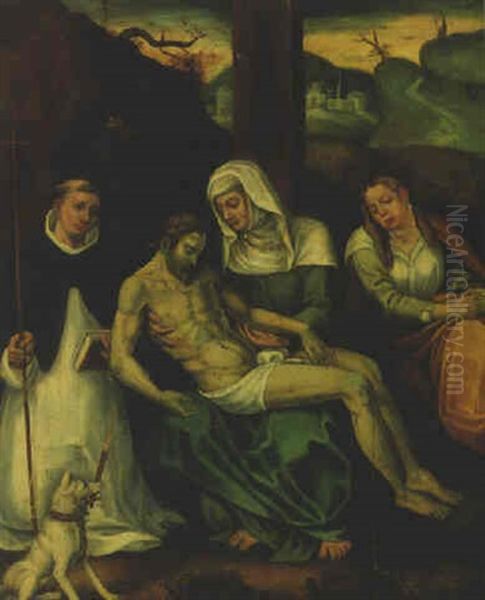 The Lamentation With A Monastic Donor - view 1