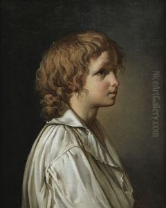 Portrait De Jeune Homme De Profil by Jacques-Louis David