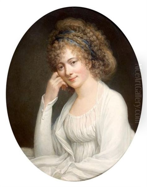 Portrait De Jeune Femme Pensive - view 1