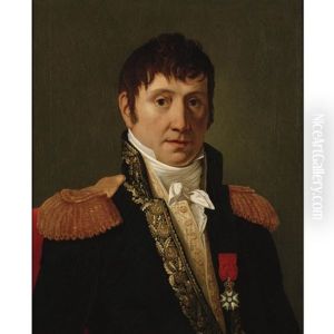Portrait Of A French Officer Wearing The Order Of The Legion Of Honor by Jacques-Louis David
