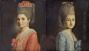 Portrait De Marie Elisabeth Brocard De Montcavrel, Nee Gamard De Courcelles