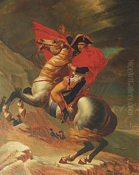 Bonaparte Traversant Les Alpes Pendant La Campagne D'italie De 1801 - view 1